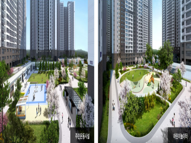 지웰 엘리움 양주 덕계역 조경3